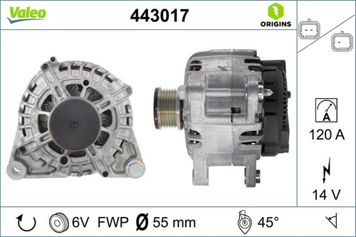 Valeo 443017 alternator - valeo,